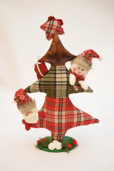 Waldern Luxury Dekoratif 60 cm Kumaş İçi Dolgulu Yılbaşı Ağacı - Resim 4