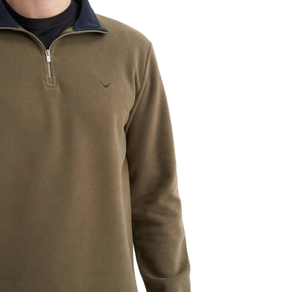 Erkek Slim Fit  Sweatshırt 56430 - Resim 3