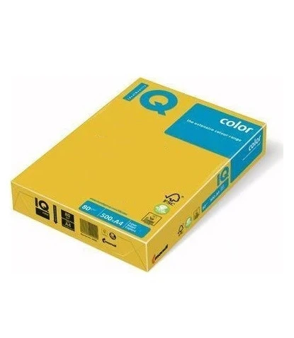 Iq Fotokopi Kağıdı Renkli A4 Hardal Sarısı Yoğun (80gr/500)