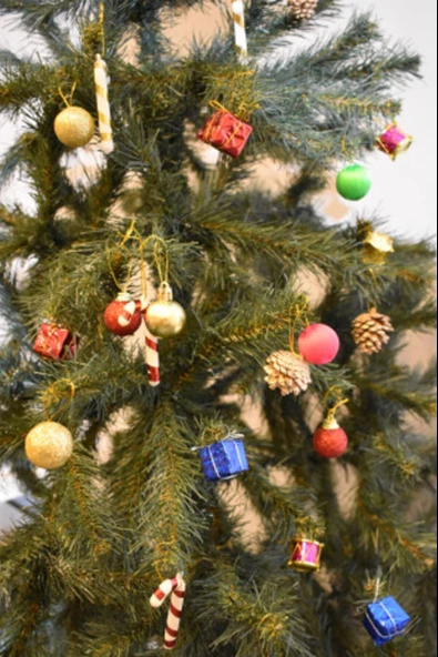 Waldern Yılbaşı Çam Ağacı 24 Parça 3 cm Karışık Süs Paketi - Resim 5