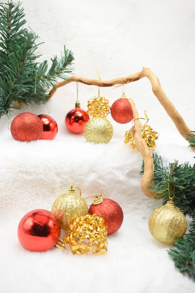 Waldern Premium Collection 12li New Ev Yılbaşı Süs 5 cm - Resim 2