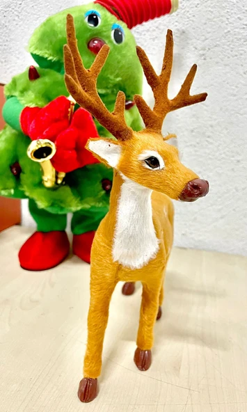 Waldern Yılbaşı Dekoratif 25 Cm Geyik Süs Rudolf - Resim 3