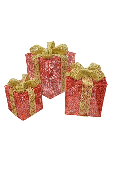 Waldern Yılbaşı Çam Ağacı Hediye Paketi Orta Boy Kırmızı-Altın - Resim 6