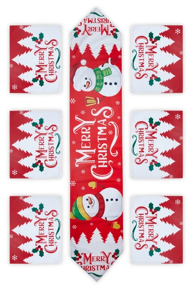 Waldern Premium Collection Runner Set 6+1 Yılbaşı Sofra Dekorasyon ürün görseli