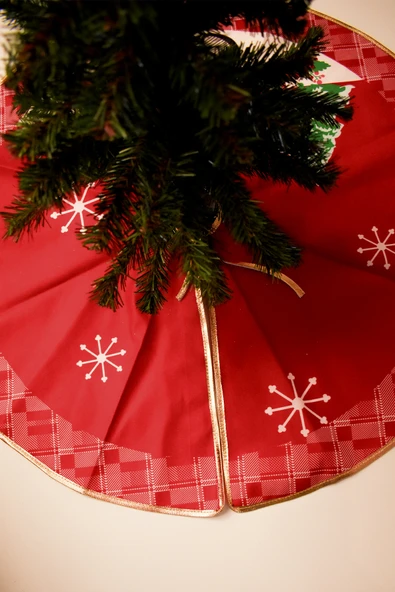 Lüx Ağaç Örtüsü Yılbaşı Ağacı Eteği - Resim 3