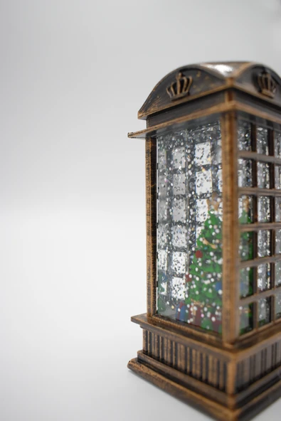 Waldern Yılbaşı Temalı Işıklı Geyik Figürlü Dekoratif Fener - Resim 3