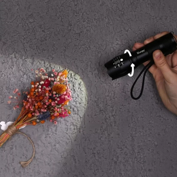 En Güçlü Şarjlı El Feneri  Wt-023 - Resim 3