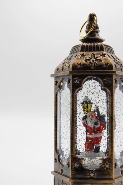 Waldern Premium Collection Dekoratif Işıklı Yılbaşı Süs Fener 24 cm - Resim 4