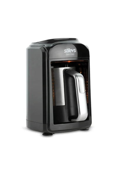 Stilevs SIH31210 Sadem Otomatik Türk Kahve Makinası Siyah - Gümüş - Resim 2