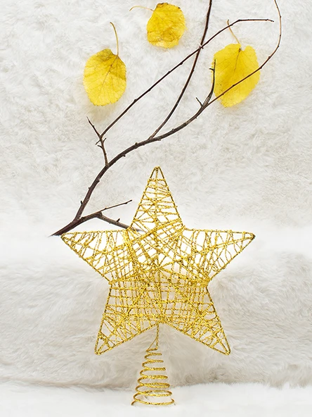 Waldern Yılbaşı Çam Ağacı Yıldız Tepeliği Gold - Resim 2