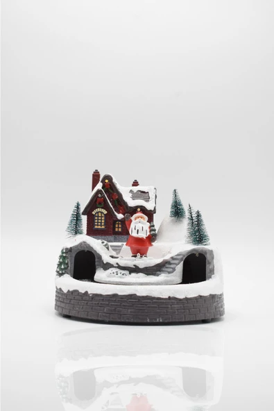 Waldern Premium Collection Dekoratif Işıklı Yılbaşı Süs Tren-Noel Baba - Resim 3