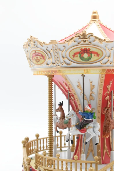 Waldern Premium Collection Yılbaşı Süsü Atlıkarınca 24 cm - Resim 4