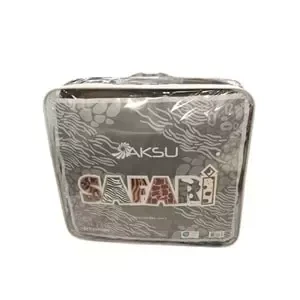 Aksu Safari Çift Kişilik Ultra Yumuşak Embos Vizon Battaniye (200x240)-Leopar Koyu Kahve Siyah - Resim 2