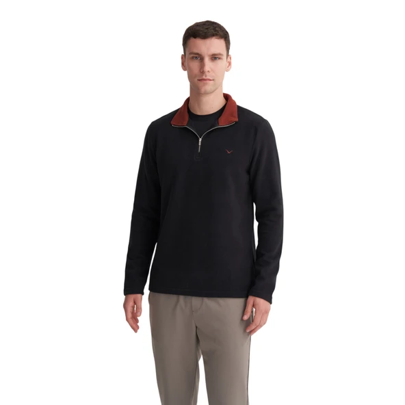 Erkek Slim Fit  Sweatshırt 56430 - Resim 10