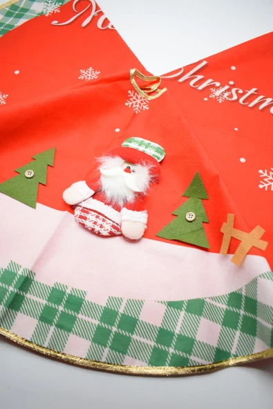 Waldern Premium Lüx Ağaç Örtüsü 90*90 CM Yeşil-Kırmızı - Resim 3