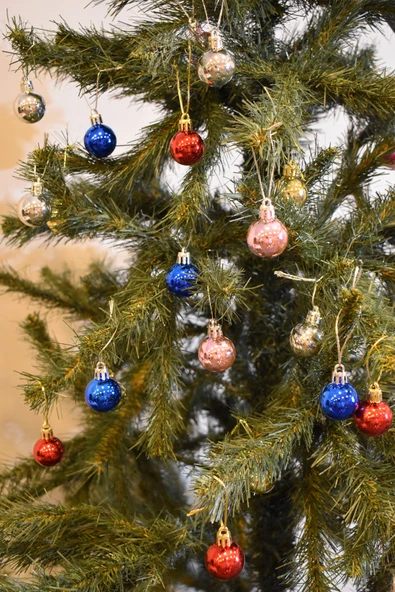 Waldern Yılbaşı Çam Ağacı Topu 3 cm 20 Adet Karma - Resim 2