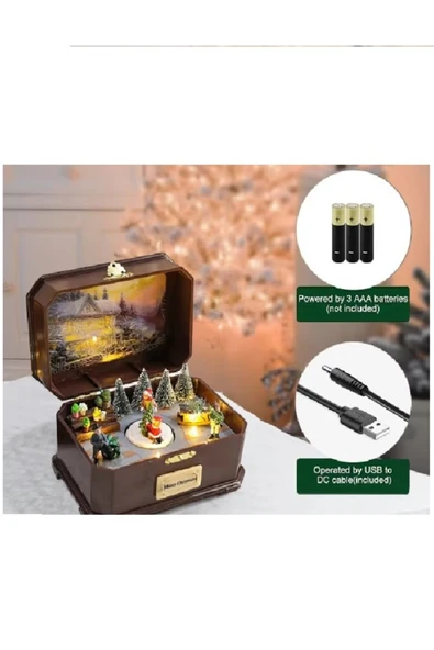 Waldern Premium Collection Dekoratif Müzik Kutusu Yılbaşı Temalı - Resim 7