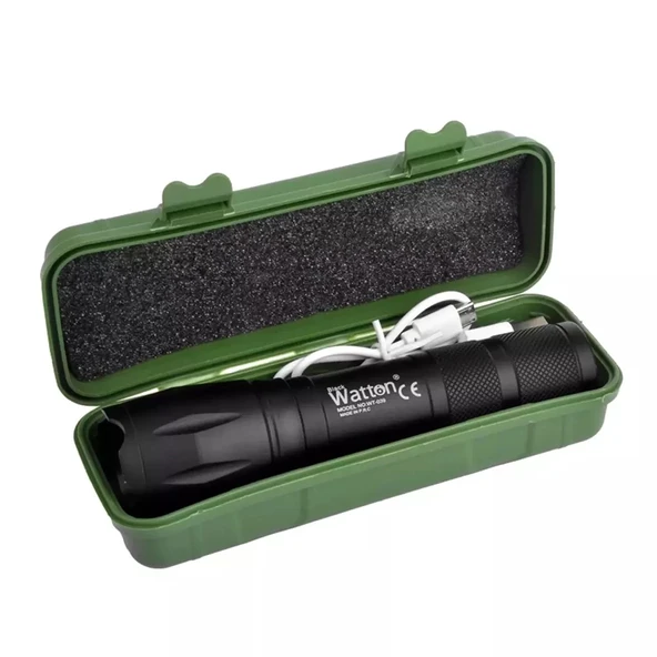 Powerbank Özellikli Uzun Menzilli El Feneri  Wt-039 - Resim 7