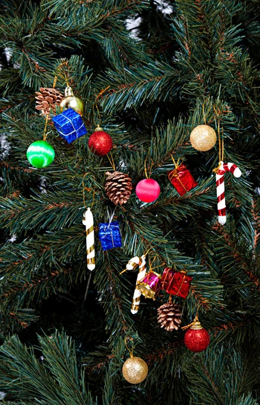 Waldern Yılbaşı Çam Ağacı 24 Parça 3 cm Karışık Süs Paketi - Resim 2