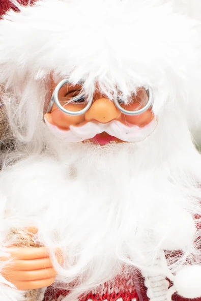 Luxury Full Noel Baba Santa Claus Yılbaşı Süsü 32CM - Resim 4