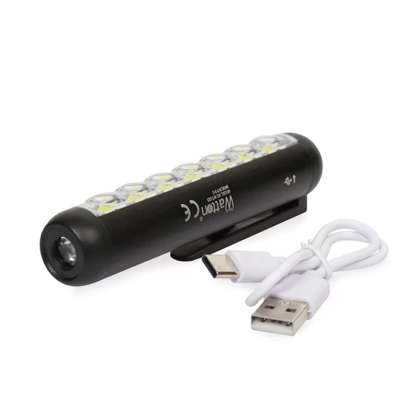 Type-c Girişli Mıknatıslı Şarjlı Cep Feneri  Wt-333 - Resim 2