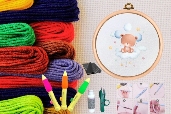 Punch Seti Nakış Seti Kasnaklı Kendin Yap Seti Seri 52 ürün görseli 1