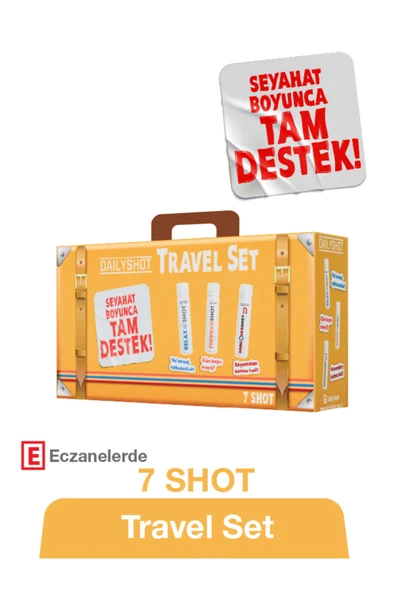 Hangover Shot Travel Set Seyahat Kiti, Seyahat Boyunca Tam Destek ürün görseli 1