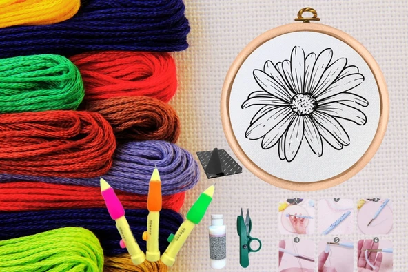 Punch Seti Nakış Seti Kasnaklı Kendin Yap Seti Seri 32 ürün görseli 1