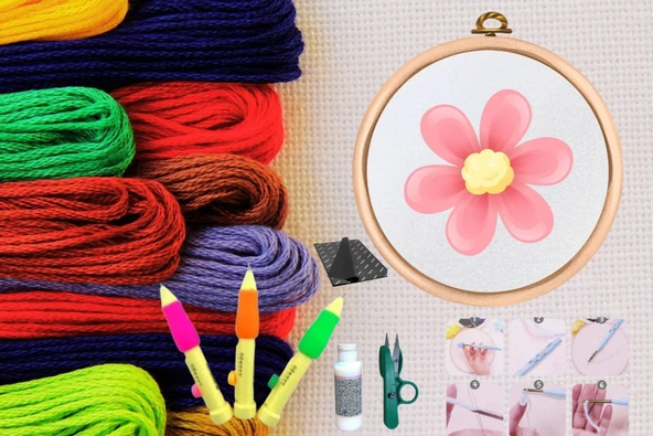 Punch Seti Nakış Seti Kasnaklı Kendin Yap Seti Seri 38 ürün görseli 1