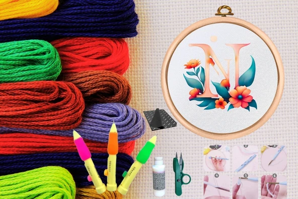 Punch Seti Nakış Seti Kasnaklı Kendin Yap Seti Seri 81 ürün görseli 1