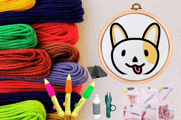 Punch Seti Nakış Seti Kasnaklı Kendin Yap Seti Seri 58 ürün görseli 1