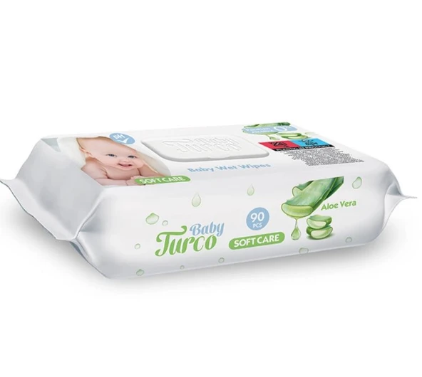 BABY TURCO 90 LI ISLAK HAVLU ALOE VERA ürün görseli 1