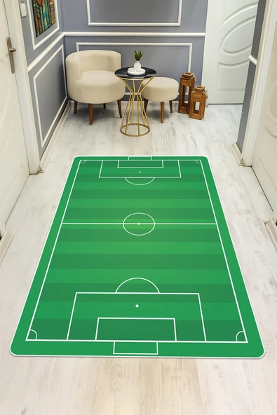 Parlak Kadife Kumaş Dijital Baskı Dot Kaymaz Tabanlı Çocuk ve Genç Odası Halısı H0650 RENKLİ 140 X 200 - Resim 2