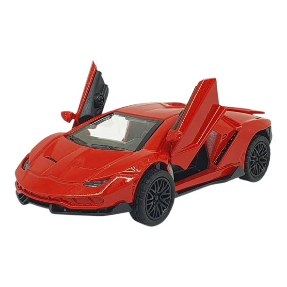 Çek Bırak Metal Arabalar 13 cm - SR2213- Kırmızı - Resim 2