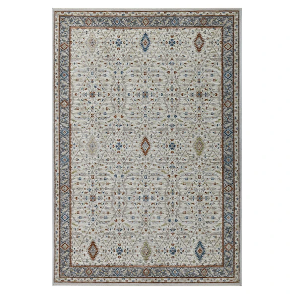 Motto Vintage Modern Dokuma Halı Oturma Odası Salon Halısı Y969A_WV15 - Resim 2