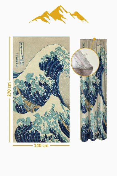 Parlak Saten Mikro Kumaş Çift Kanat Fon Perde Takımı PRD0023 RENKLİ 140 X 270 - Resim 3