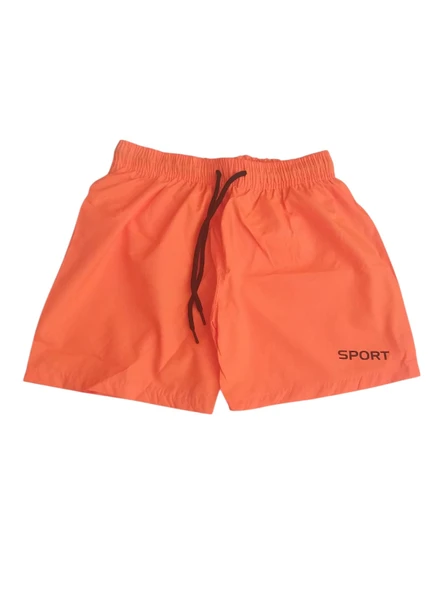 Çocuk Deniz Havuz Şortu Turuncu - Resim 4
