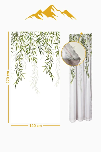 Parlak Saten Mikro Kumaş Çift Kanat Fon Perde Takımı PRD0021 RENKLİ 140 X 270 - Resim 2