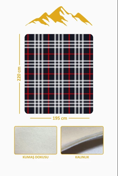 Soft Touch Çift Kişilik Yumuşak Dokulu Modern Konfor Serisi Battaniye YBT0003 RENKLİ 195 X 220 - Resim 3