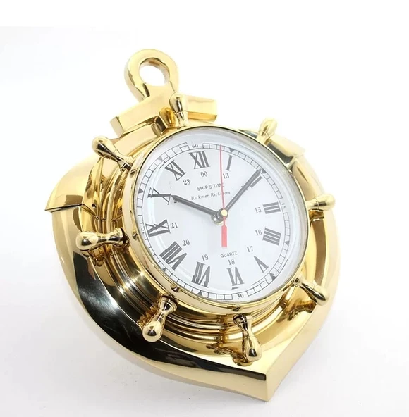 Pirinç Çapa Tasarımlı Dümenli Saat 2080 ürün görseli