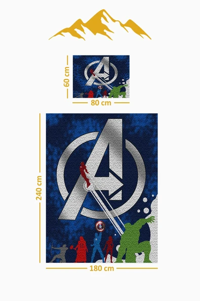 Parlak Kadife Kumaş Tek Kişilik Çocuk Yatak Örtüsü Seti (2 Parça) TKY0016 RENKLİ 180 X 240 - Resim 3