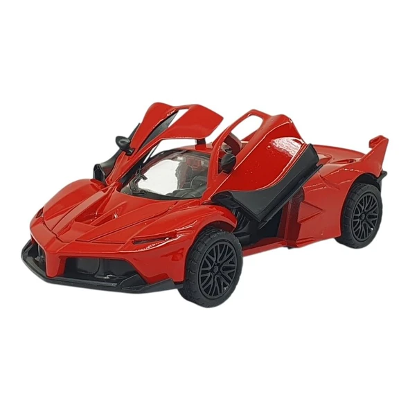 Çek Bırak Metal Arabalar 13 cm - SR2212- Kırmızı - Resim 2