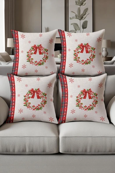 Dijital Baskılı Yumuşak Dokulu 4’lü Kırlent Kılıfı Takımı (43x43 cm) KRL0052 RENKLİ 43 X 43 ürün görseli