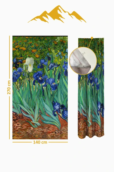 Parlak Saten Mikro Kumaş Çift Kanat Fon Perde Takımı PRD0026 RENKLİ 140 X 270 - Resim 3