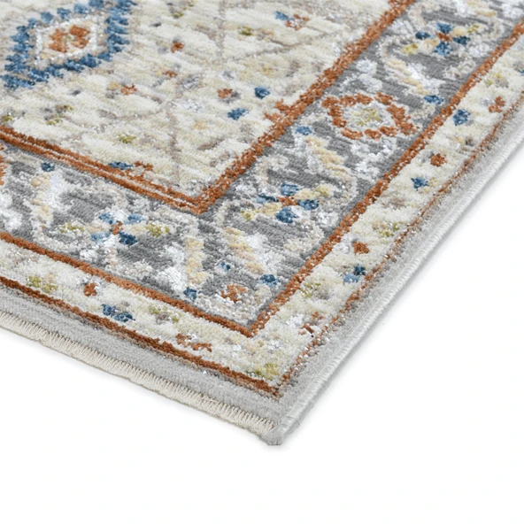 Motto Vintage Modern Dokuma Halı Oturma Odası Salon Halısı Y969A_WV15 - Resim 6