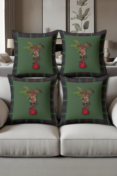 Dijital Baskılı Yumuşak Dokulu 4’lü Kırlent Kılıfı Takımı (43x43 cm) KRL0041 RENKLİ 43 X 43 ürün görseli