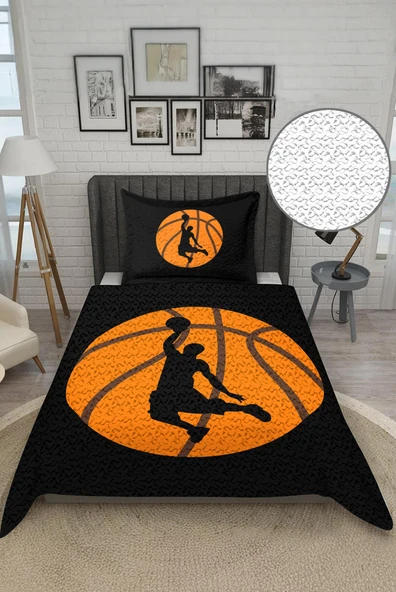 Parlak Kadife Kumaş Tek Kişilik Çocuk Yatak Örtüsü Seti (2 Parça) TKY0014 RENKLİ 180 X 240 - Resim 2