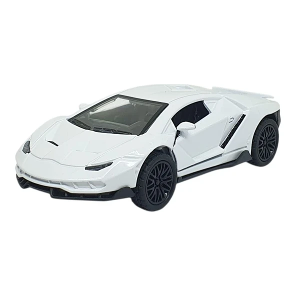 Çek Bırak Metal Arabalar 13 cm - SR2213- Beyaz