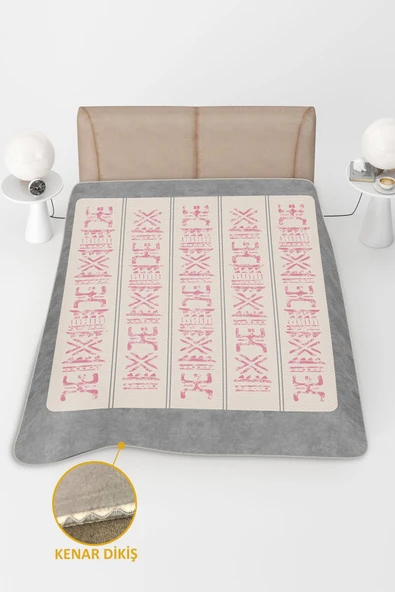 Soft Touch Çift Kişilik Yumuşak Dokulu Modern Konfor Serisi Battaniye YBT0008 RENKLİ 195 X 220 - Resim 2