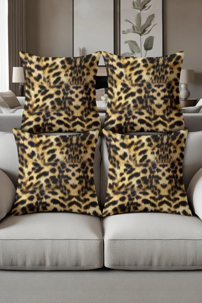 Dijital Baskılı Yumuşak Dokulu 4’lü Kırlent Kılıfı Takımı (43x43 cm) KRL0021 RENKLİ 43 X 43 ürün görseli